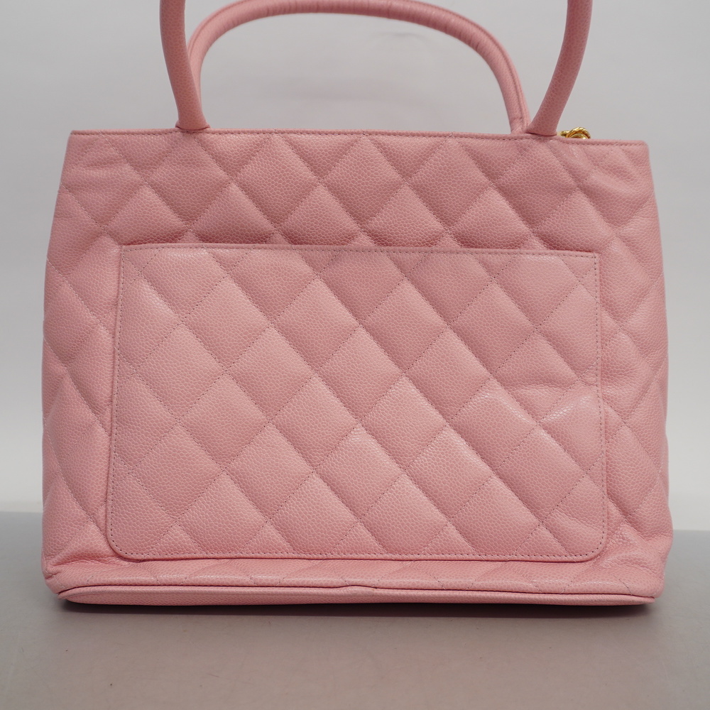 Auth Chanel Caviar Skin Reprint Tote Women's Caviar Leather Tote Bag Pink - Picture 11 of 11